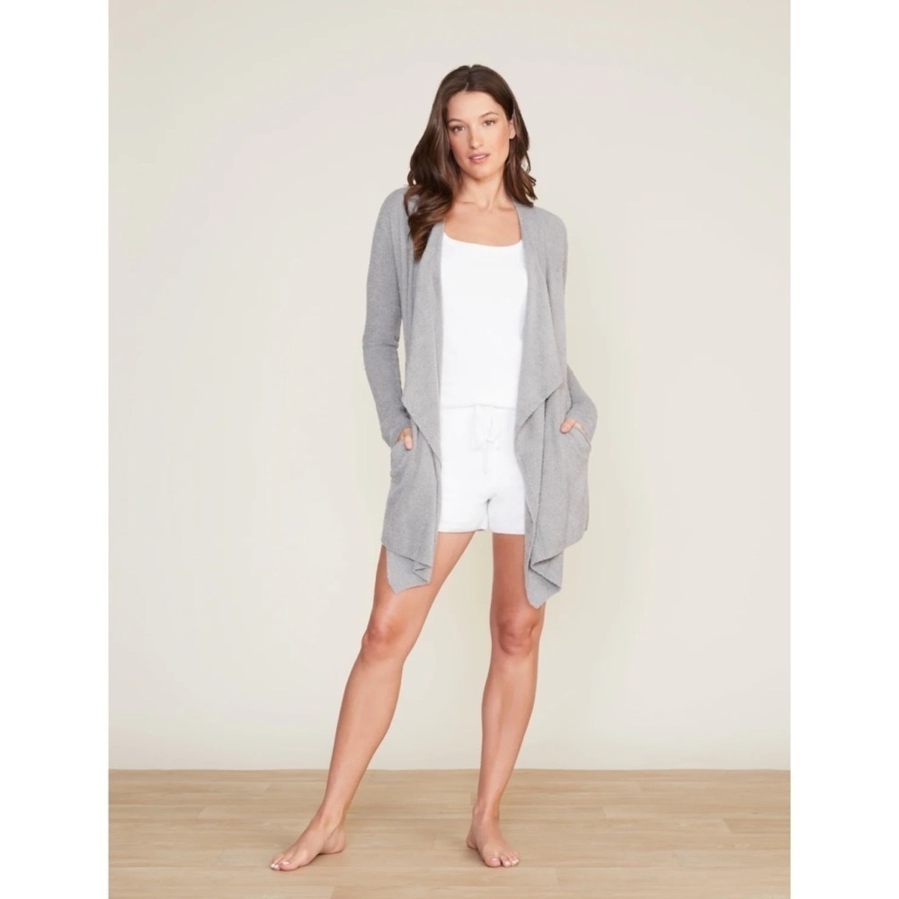Barefoot Dreams CozyChic Island Wrap Light Grey